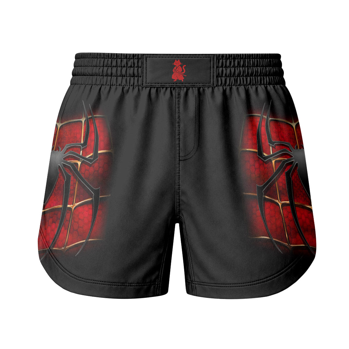 Spider Man Black Red Grappling Shorts