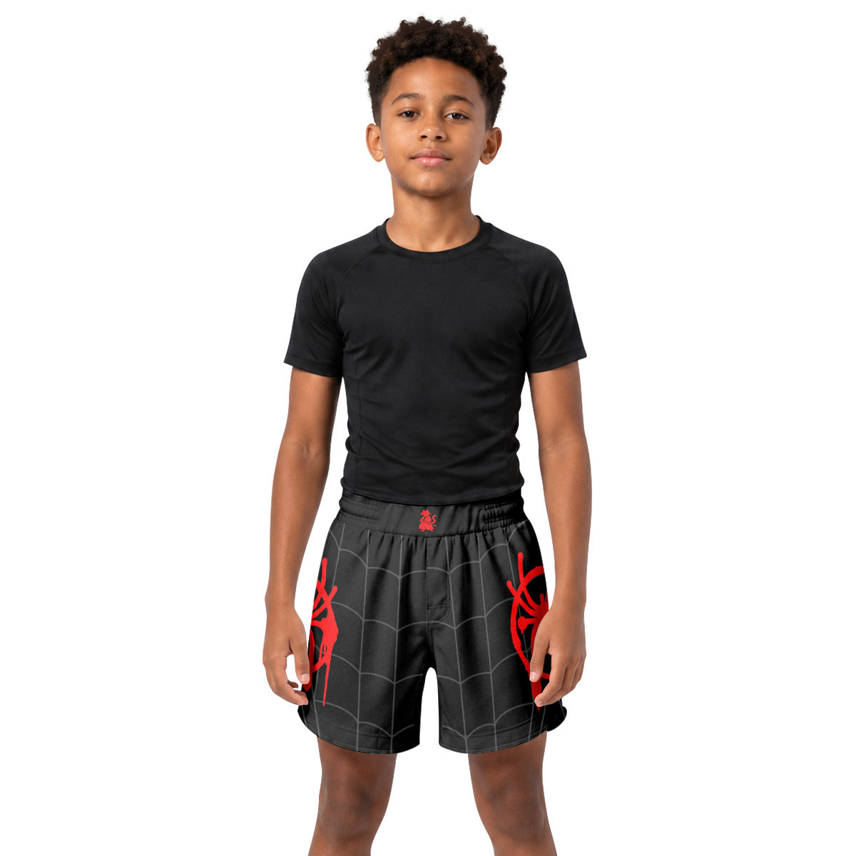Spider Man Graffiti Kids Grappling Shorts