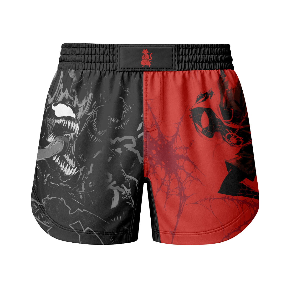 Spider Man Miles Morales And Venom Grappling Shorts