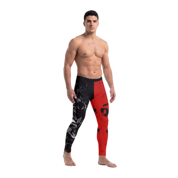Spider Man Miles Morales And Venom Men's Compression Leggings