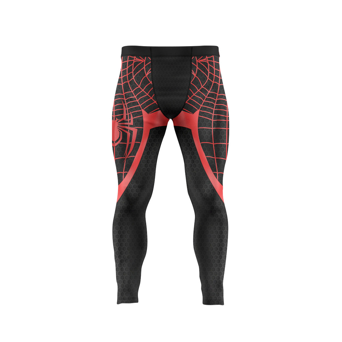 Spider Man Miles Morales Cosplay Men's Compression Leggings