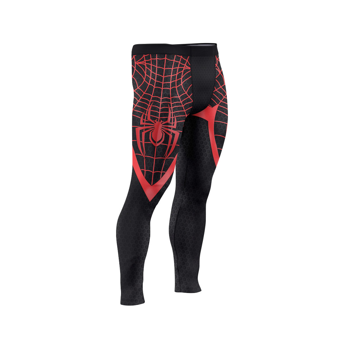 Spider Man Miles Morales Cosplay Men's Compression Leggings