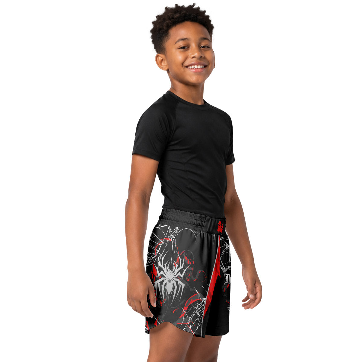 Spider Man Miles Morales Venom Kids Grappling Shorts