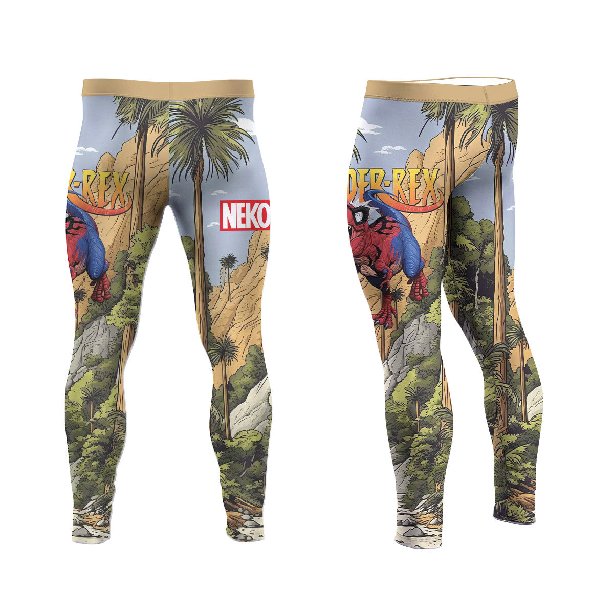 Spider Rex Ancient Time Men's Compression Leggings