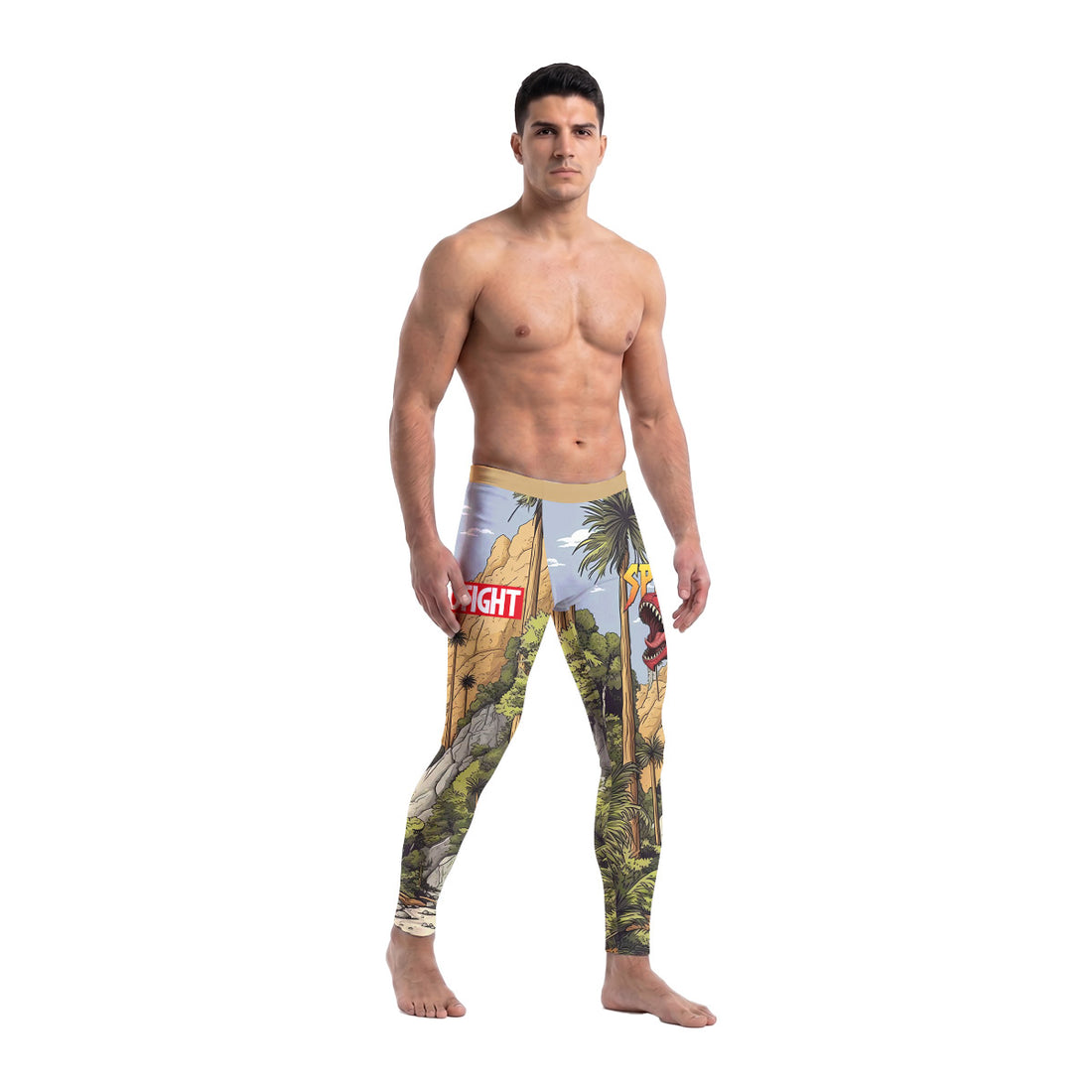 Spider Rex Ancient Time Men's Compression Leggings