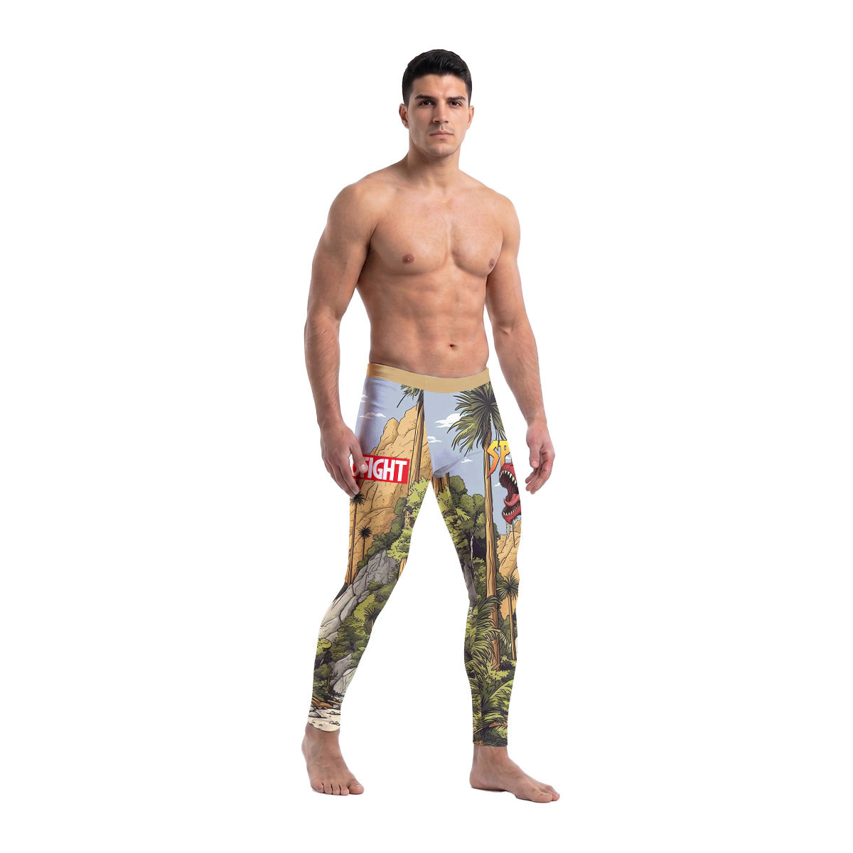 Spider Rex Ancient Time Men's Compression Leggings