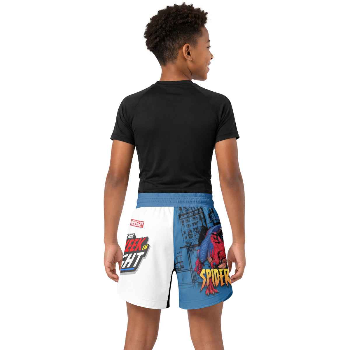 Spider Rex Fight Week Kids Grappling Shorts