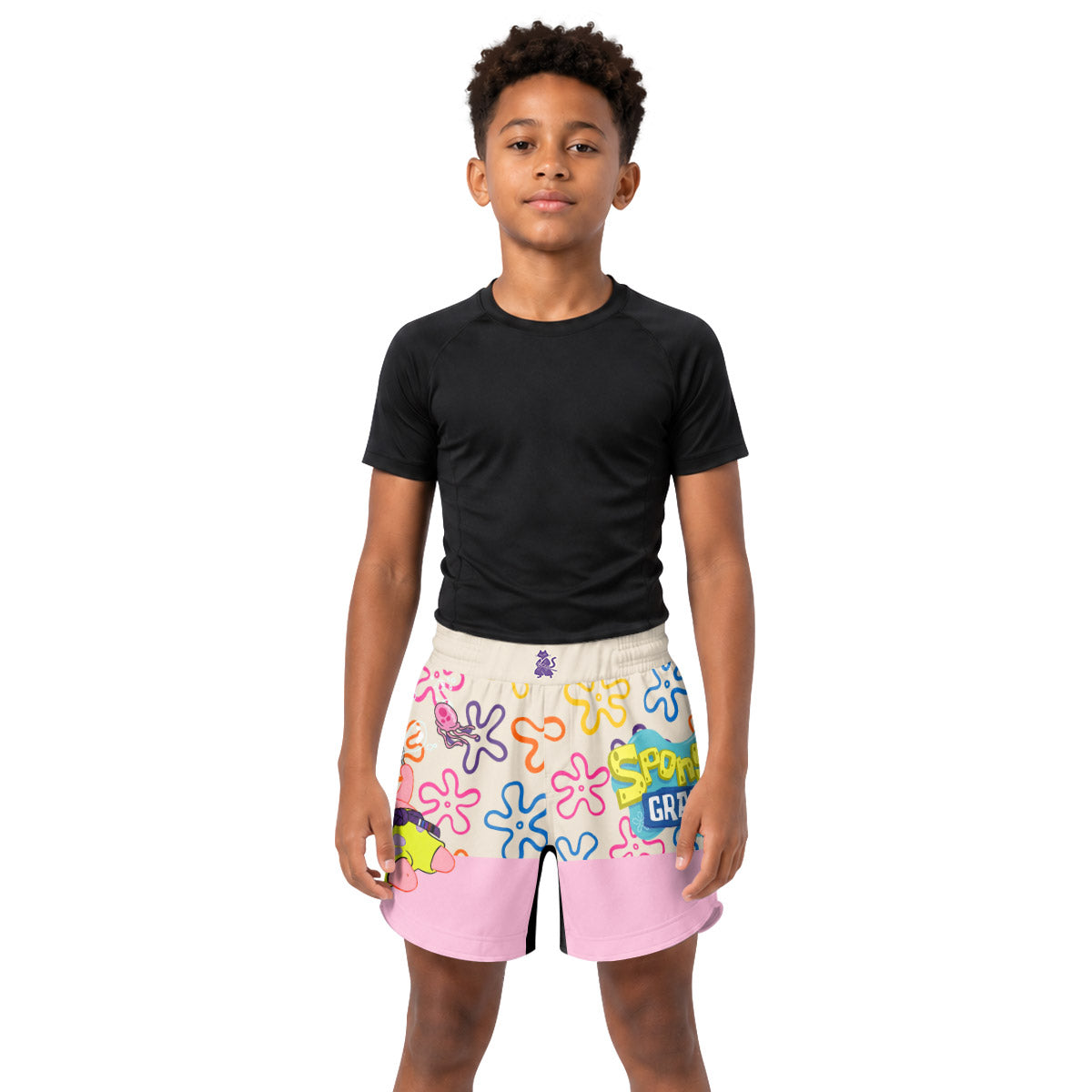 SpongeBob Patrick Star Chilling Day Kids Grappling Shorts