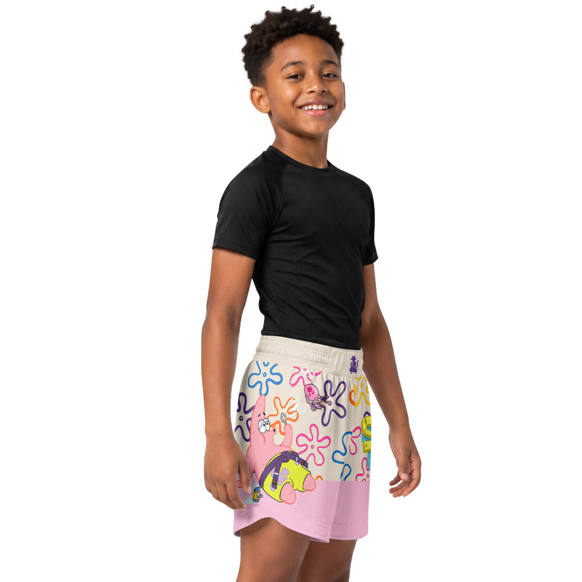 SpongeBob Patrick Star Chilling Day Kids Grappling Shorts