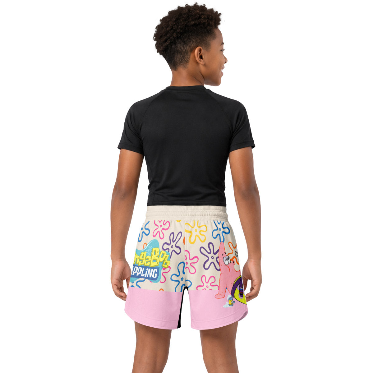 SpongeBob Patrick Star Chilling Day Kids Grappling Shorts