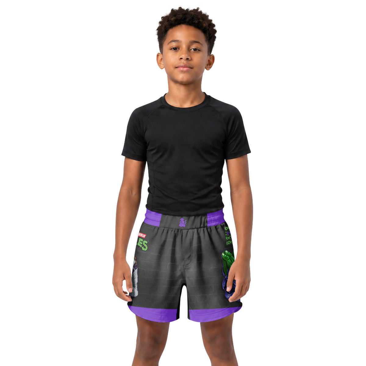 Teen Mutant Ninja Turtle Donatello Kids Grappling Shorts