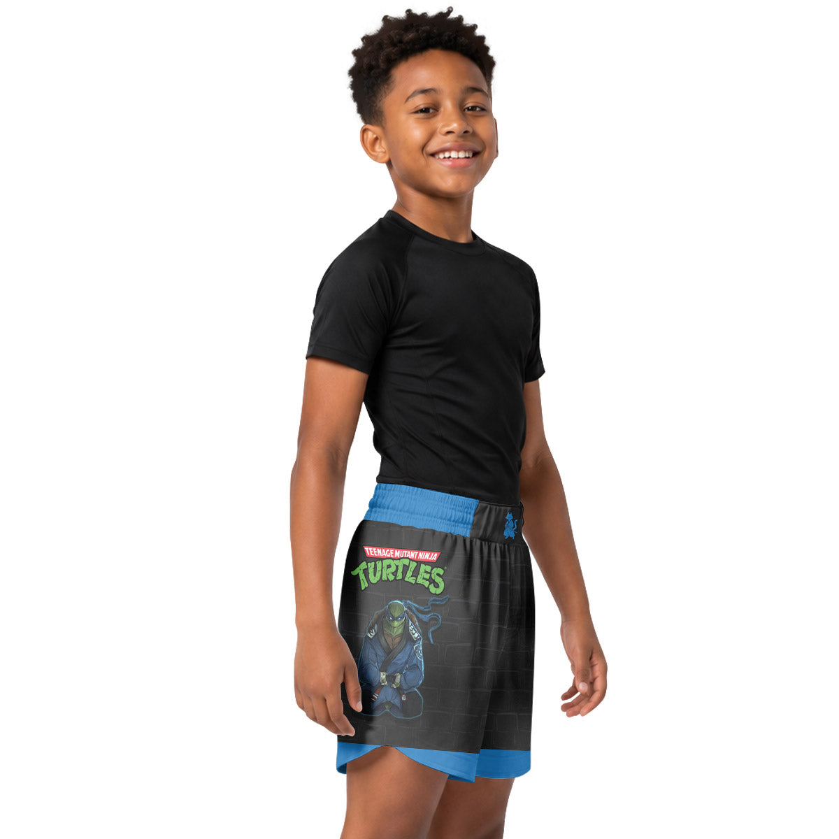 Teen Mutant Ninja Turtle Leonardo Kids Grappling Shorts