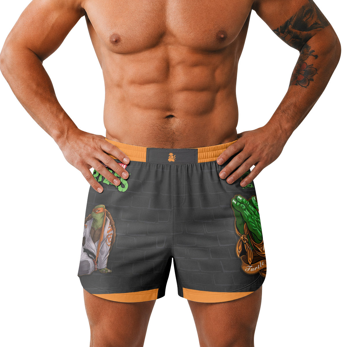 Teen Mutant Ninja Turtle Michelangelo Grappling Shorts