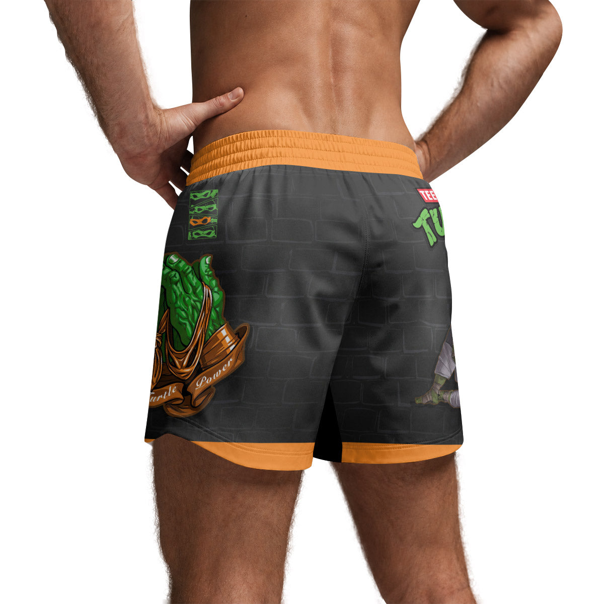 Teen Mutant Ninja Turtle Michelangelo Grappling Shorts