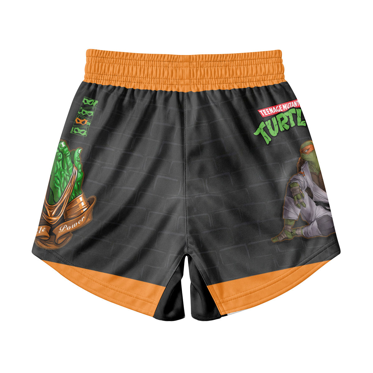 Teen Mutant Ninja Turtle Michelangelo Kids Grappling Shorts
