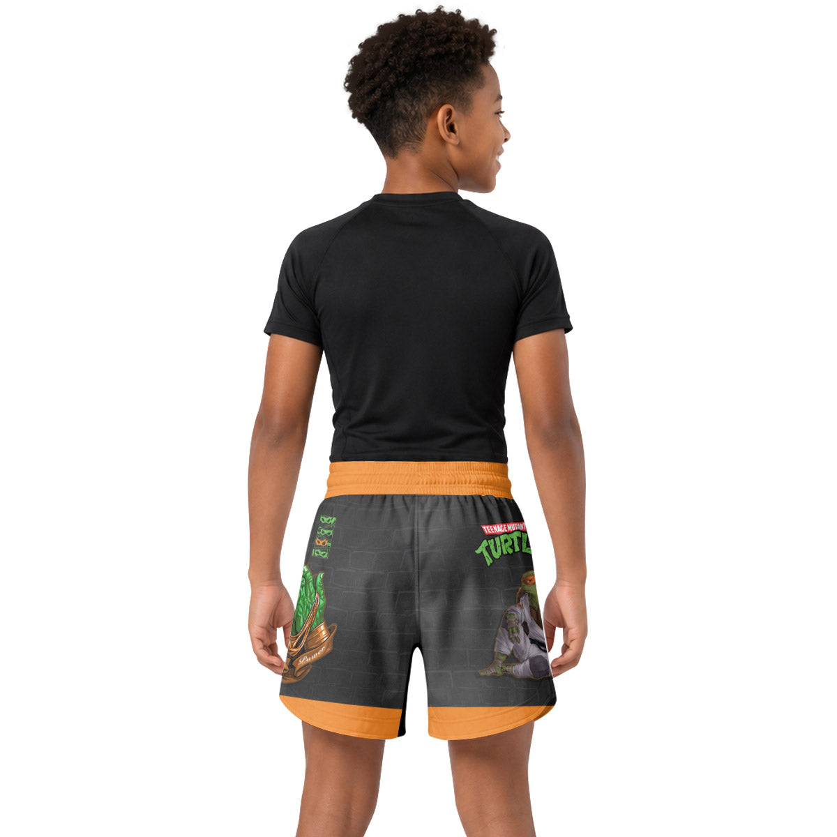 Teen Mutant Ninja Turtle Michelangelo Kids Grappling Shorts