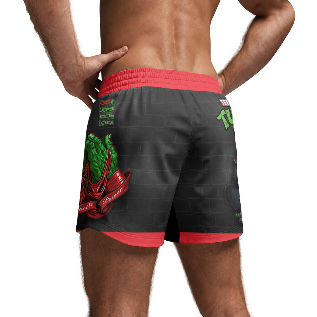 Teen Mutant Ninja Turtle Raphael Grappling Shorts
