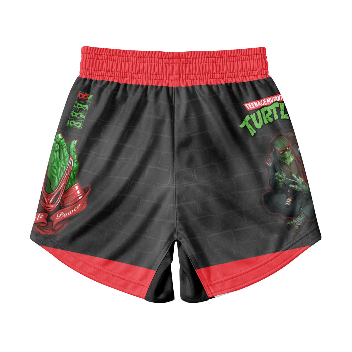 Teen Mutant Ninja Turtle Raphael Kids Grappling Shorts