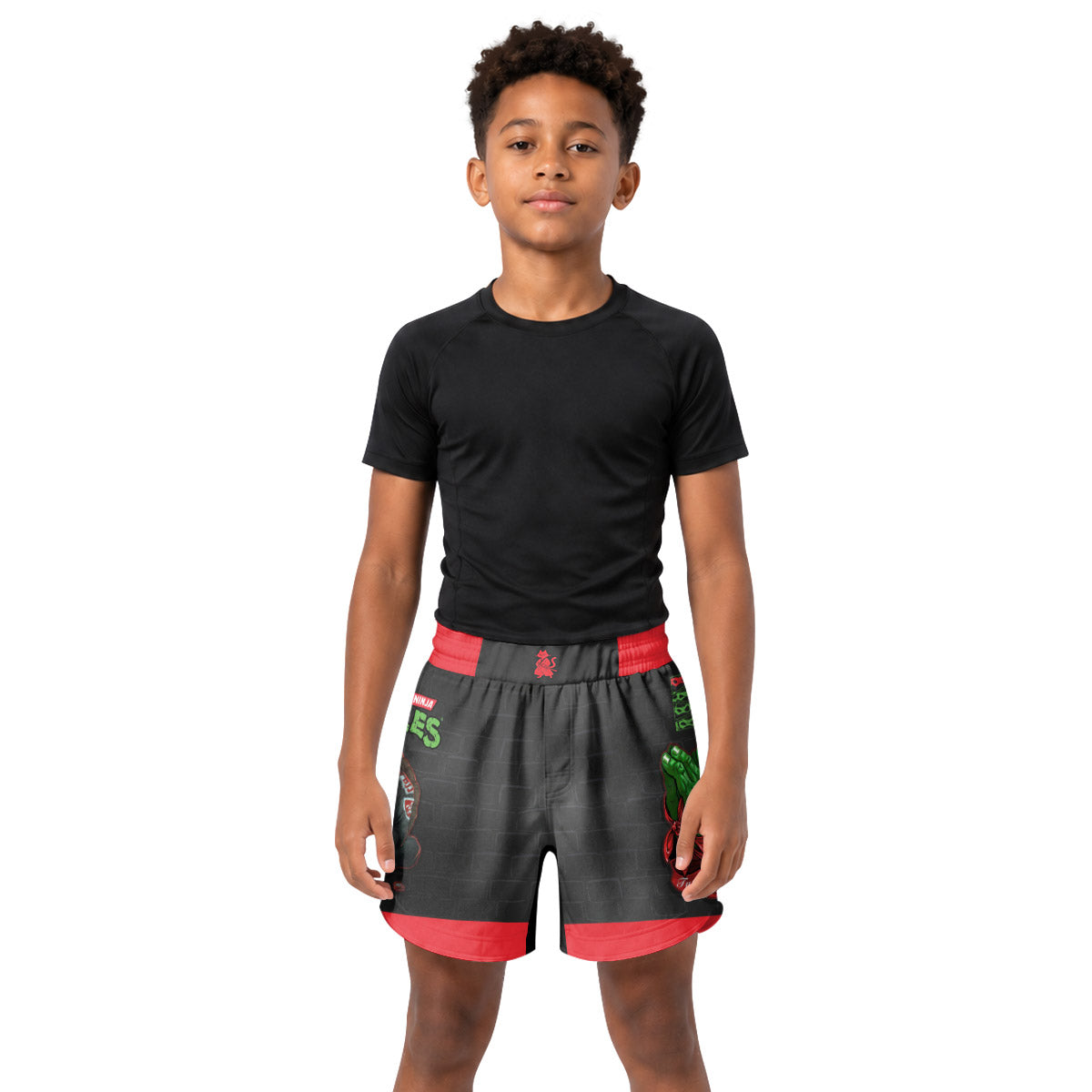 Teen Mutant Ninja Turtle Raphael Kids Grappling Shorts
