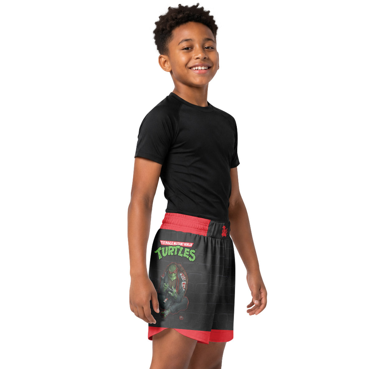 Teen Mutant Ninja Turtle Raphael Kids Grappling Shorts