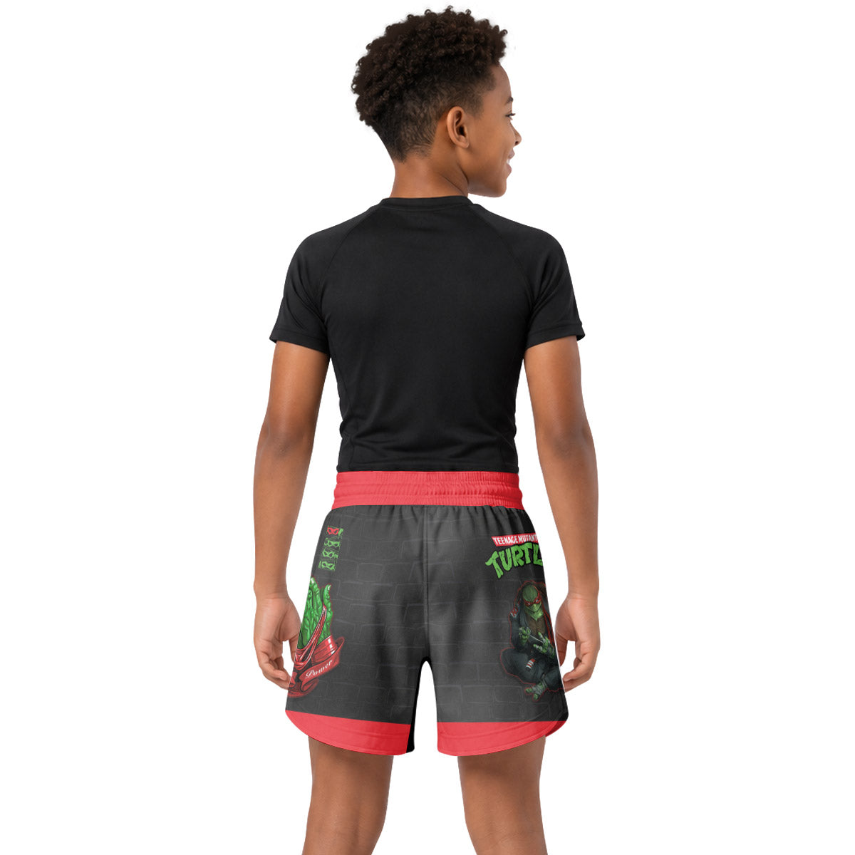 Teen Mutant Ninja Turtle Raphael Kids Grappling Shorts